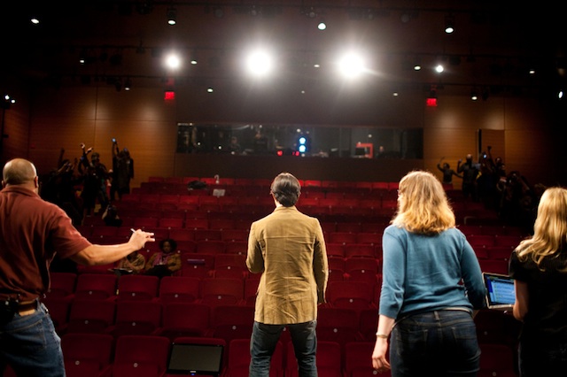 Improv Everywhere: Helyszínpróba a The Times Centerben, a GEL Konferenciát megelőző napon