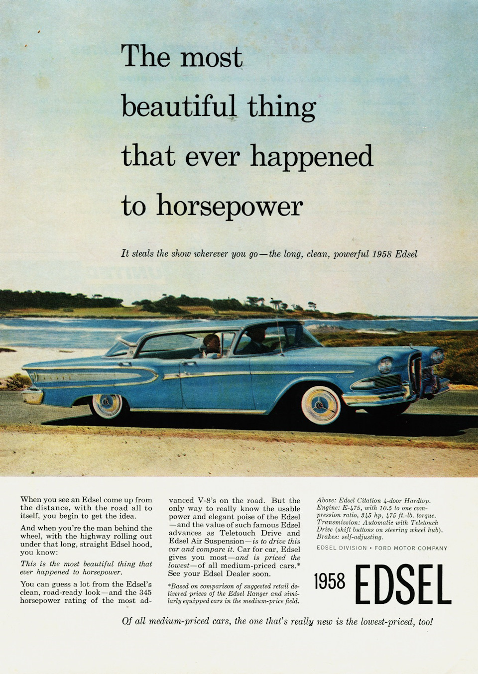 gépkocsi reklám az '50-es évekből