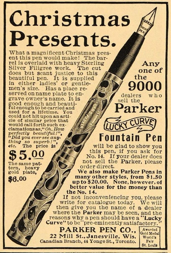 Lucky Curve reklám 1904-ből